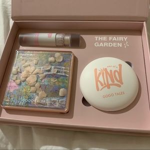 3 Piece Pink Garden Makeup Set with Eyeshadow, Lip Glaze and Setting Powder NIB